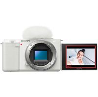 Sony - Alpha ZV-E10 Mirrorless Vlog Camera - Body Only - White