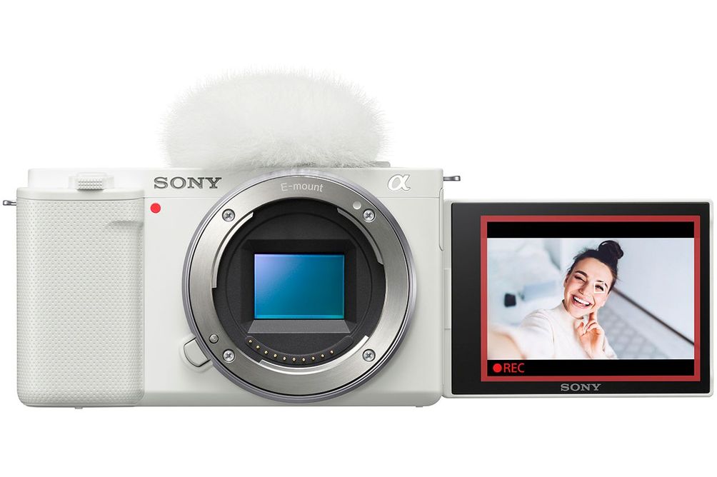 Sony - Alpha ZV-E10 Mirrorless Vlog Camera - Body Only - White