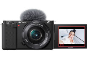 Sony - Alpha ZV-E10 Kit Mirrorless Vlog Camera with 16-50mm Lens - Black