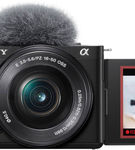 Sony - Alpha ZV-E10 Kit Mirrorless Vlog Camera with 16-50mm Lens - Black