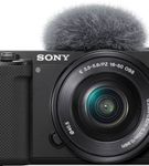 Sony - Alpha ZV-E10 Kit Mirrorless Vlog Camera with 16-50mm Lens - Black