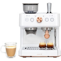 Caf - Bellissimo Semi-Automatic Espresso Machine with 15 bars of pressure, Milk Frother, and Built