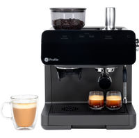 GE Profile - Semi-Automatic Espresso Machine with 15 bars of pressure, Milk Frother, and Built-In W