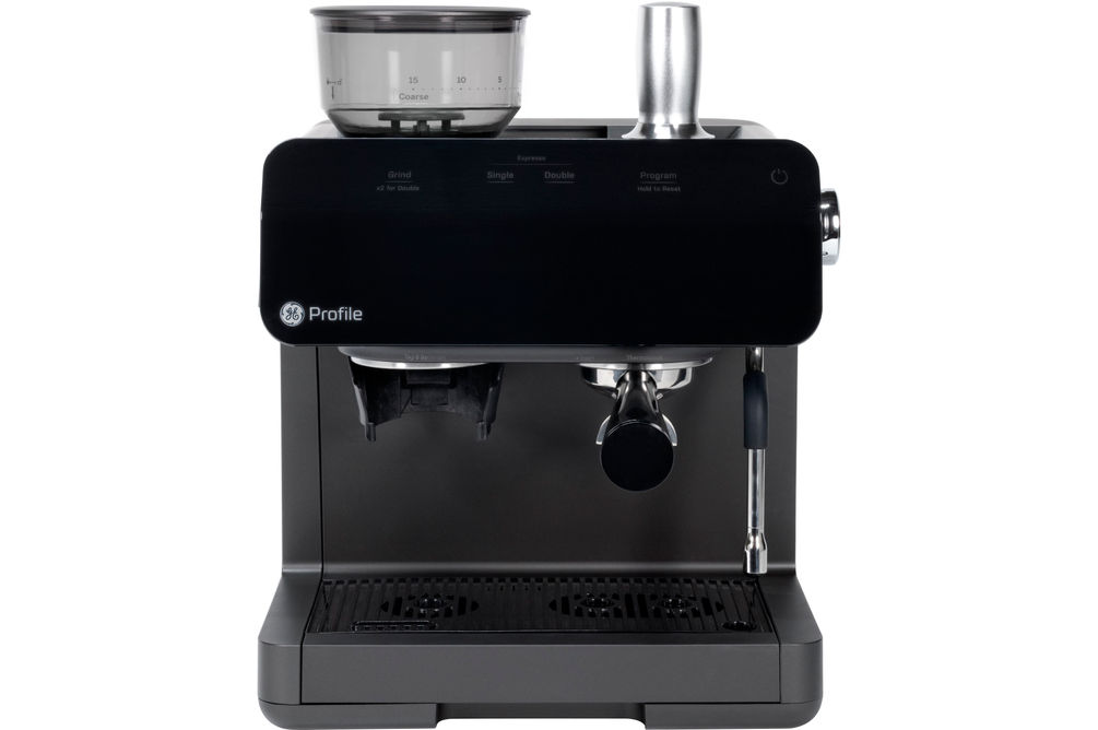 GE Profile - Semi-Automatic Espresso Machine with 15 bars of pressure, Milk Frother, and Built-In W