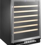 Insignia - 61-Bottle Wine Cooler - Stainless Steel