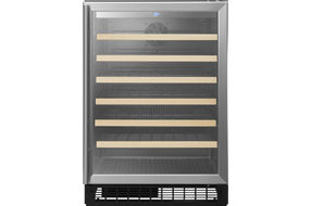 Insignia - 61-Bottle Wine Cooler - Stainless Steel