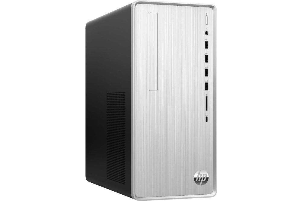 HP - Pavilion Desktop - Intel Core i3 - 8GB Memory - 256GB SSD - Natural Silver