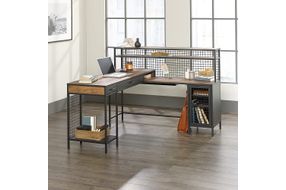 Sauder - Boulevard Caf L Shape Desk - Vintage Oak Finish