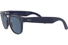 Ray-Ban - Stories Meteor Smart Glasses - Shiny Blue/Dark Blue Polarized