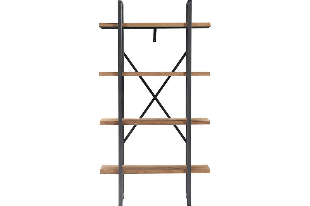 Tommy Hilfiger - Robson Etagere Wood and Metal 4 Tier Bookshelf - Oak and Black