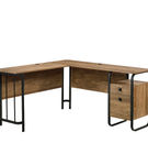 Sauder - Station House L-Desk - Etched Oak