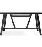 Simpli Home - Dylan solid wood Industrial 60 inch Wide Writing Office Desk - Black