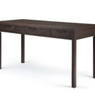 Simpli Home - Hollander solid wood Contemporary 60 inch Wide Desk - Warm Walnut Brown
