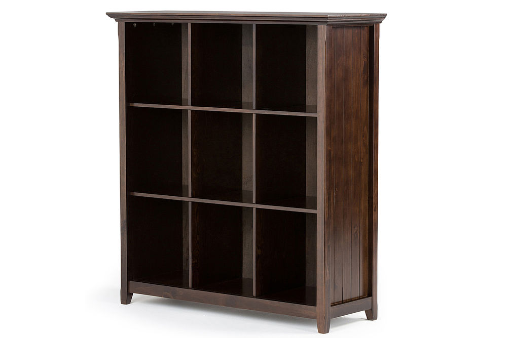 Simpli Home - Acadian 9 Cube Bookcase and Storage Unit - Brunette Brown