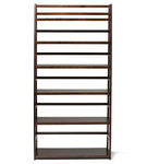 Simpli Home - Acadian Wide Ladder Shelf Bookcase - Brunette Brown