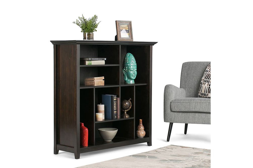 Simpli Home - Amherst Multi Cube Bookcase and Storage Unit - Hickory Brown