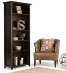 Simpli Home - Amherst 5 Shelf Bookcase - Hickory Brown