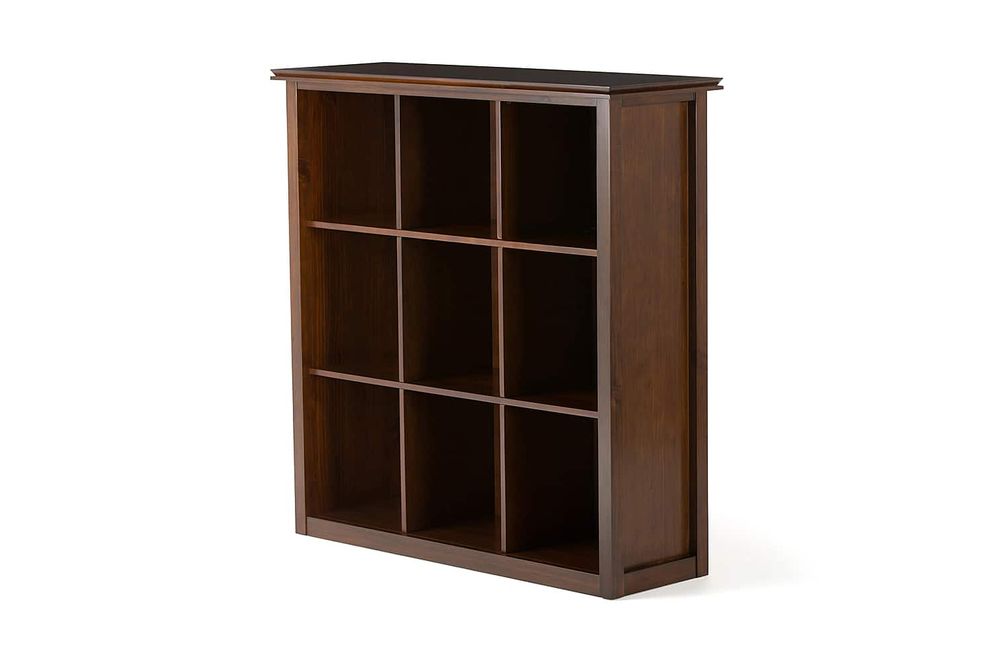 Simpli Home - Artisan 9 Cube Bookcase and Storage Unit - Russet Brown