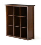 Simpli Home - Artisan 9 Cube Bookcase and Storage Unit - Russet Brown