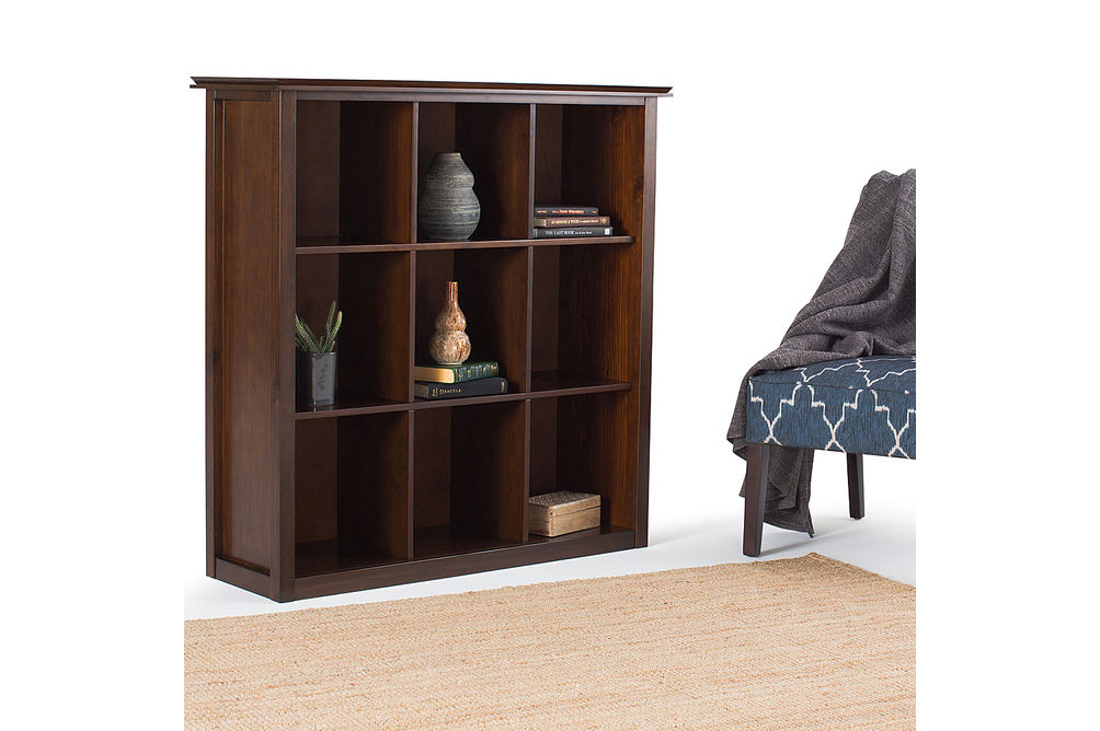 Simpli Home - Artisan 9 Cube Bookcase and Storage Unit - Russet Brown