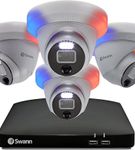 Swann - Enforcer 1080p, 8-Channel, 4-Dome Camera, Indoor/Outdoor Wired 1080p 1TB DVR Home Security