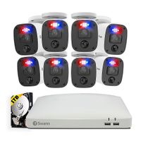 Swann - Enforcer 1080p, 8-Channel, 8-Camera, Indoor/Outdoor Wired 1080p 1TB DVR Home Security Camer