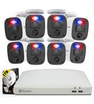 Swann - Enforcer 1080p, 8-Channel, 8-Camera, Indoor/Outdoor Wired 1080p 1TB DVR Home Security Camer