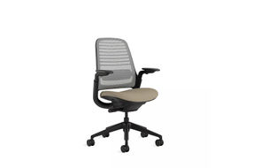 Steelcase - Series 1 Chair with Black Frame - Oatmeal