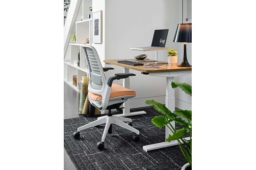 Steelcase - Series 1 Chair with Black Frame - Oatmeal