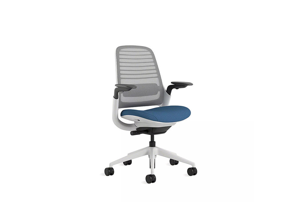 Steelcase Series 1 Chair with Seagull Frame - Cobalt