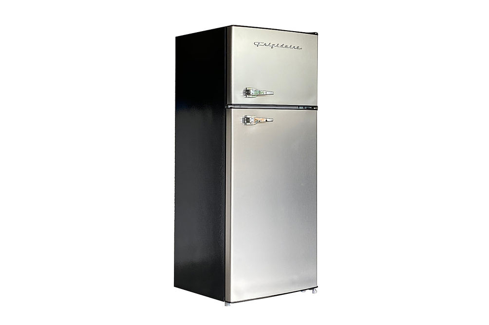 Frigidaire - 7.5 cu ft, 2-Door Apartment Size Refrigerator with Top Freezer, Platinum Series - Stai