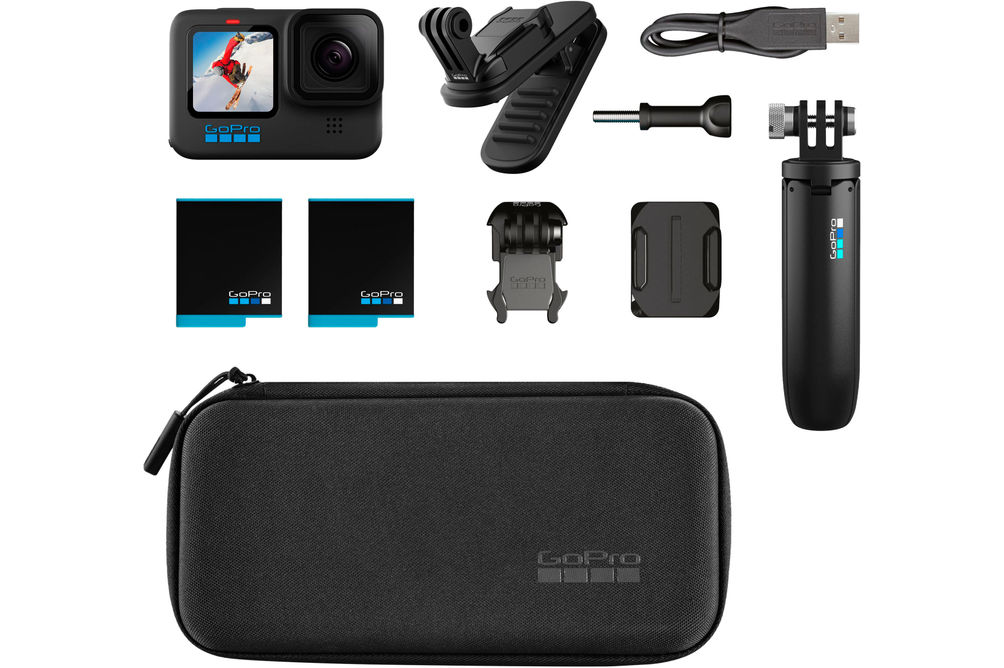 GoPro - HERO10 Black Action Camera Bundle - Black