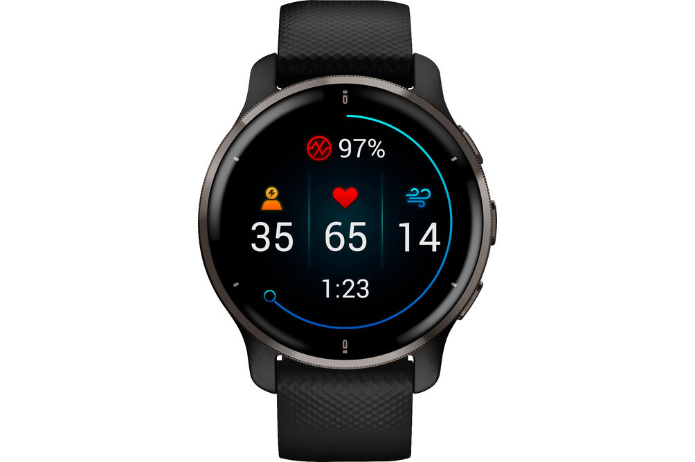 Garmin - Venu 2 Plus GPS Smartwatch 43 mm Fiber-reinforced polymer - Slate