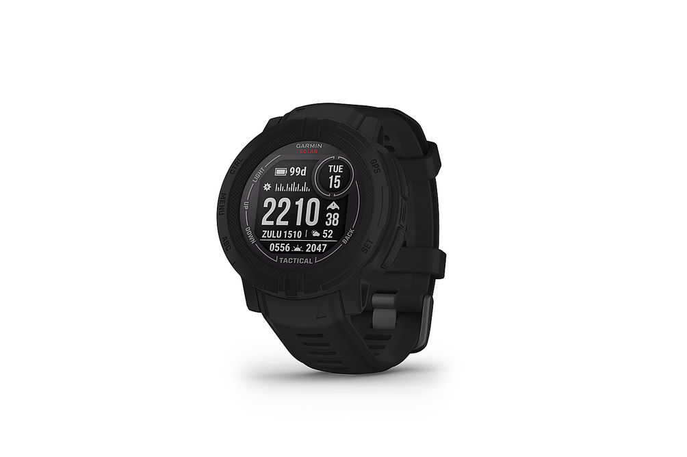 Garmin - Instinct 2 Solar Tactical Edition 45mm Smartwatch Fiber-reinforced Polymer - Black