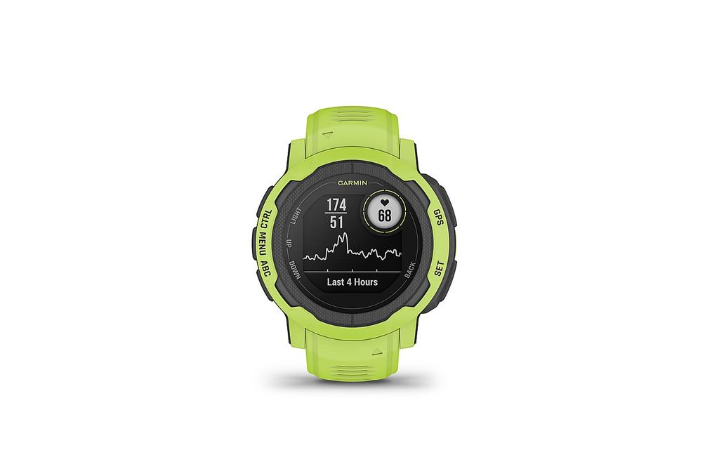 Garmin - Instinct 2 45 mm Smartwatch Fiber-reinforced Polymer - Electric Lime