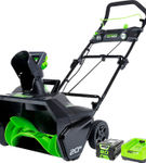 Greenworks - 20 Pro 80 Volt Cordless Brushless Snow Blower (2Ah battery & charger included) - Blac