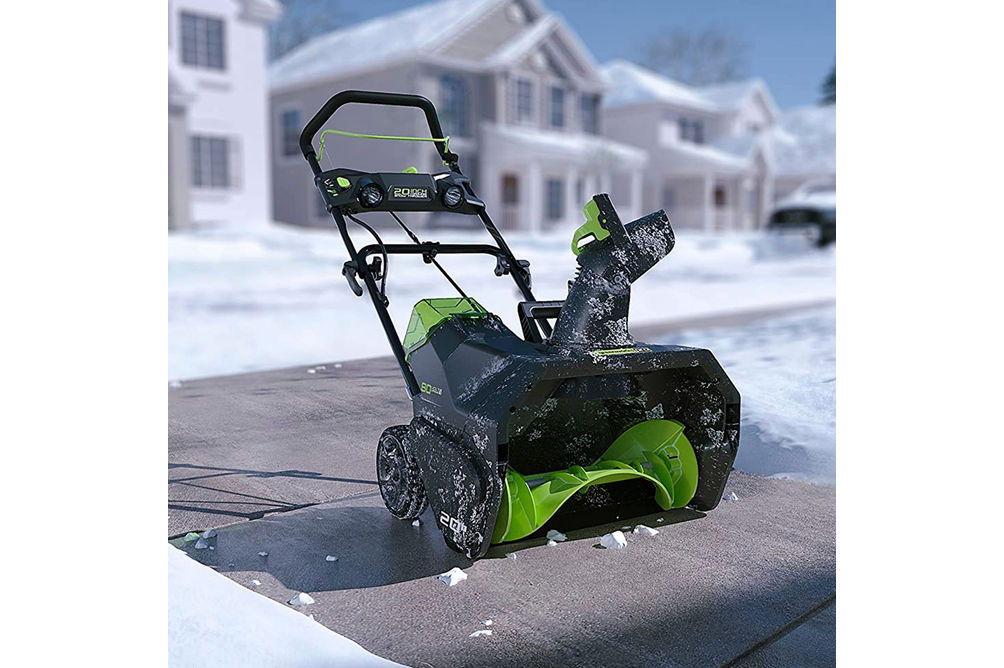 Greenworks - 20 Pro 80 Volt Cordless Brushless Snow Blower (2Ah battery & charger included) - Blac