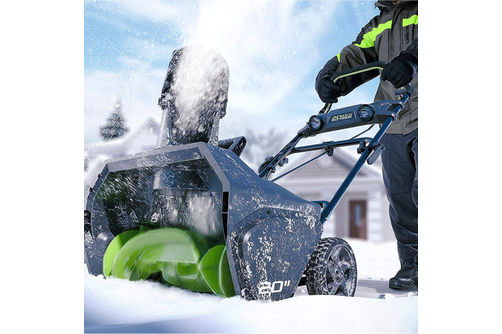 Greenworks - 20 Pro 80 Volt Cordless Brushless Snow Blower (2Ah battery & charger included) - Blac