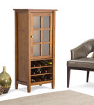 Simpli Home - Warm Shaker High Storage Wine Rack - Light Golden Brown