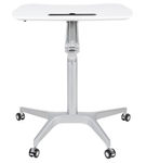 Flash Furniture - Gia Rectangle Contemporary Laminate Sit and Stand Desk - White