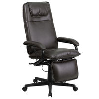 Alamont Home - Robert Contemporary Leather/Faux Leather Swivel Office Chair - Brown
