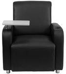 Flash Furniture - George Rectangle Contemporary Leather/Faux Leather Tablet Arm Chair - Upholstered
