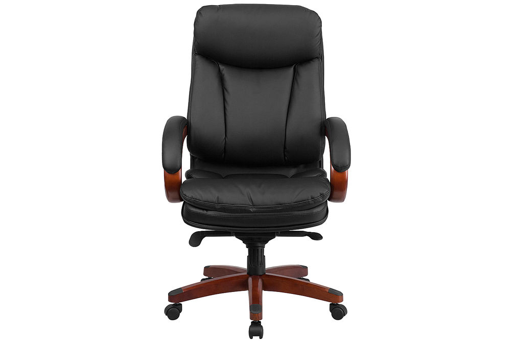 Flash Furniture - Hansel Contemporary Leather Executive Swivel Ergonomic High Back Office Chair - B