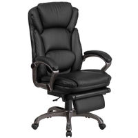 Alamont Home - Martin Contemporary Leather/Faux Leather Swivel Office Chair - Black