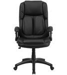 Flash Furniture - Hansel Contemporary Leather Executive Swivel Ergonomic High Back Office Chair - B