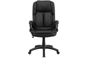 Flash Furniture - Hansel Contemporary Leather Executive Swivel Ergonomic High Back Office Chair - B