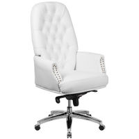 Flash Furniture - Hansel Traditional High Back Tufted LeatherSoft Multifunction Ergonomic Office Ch