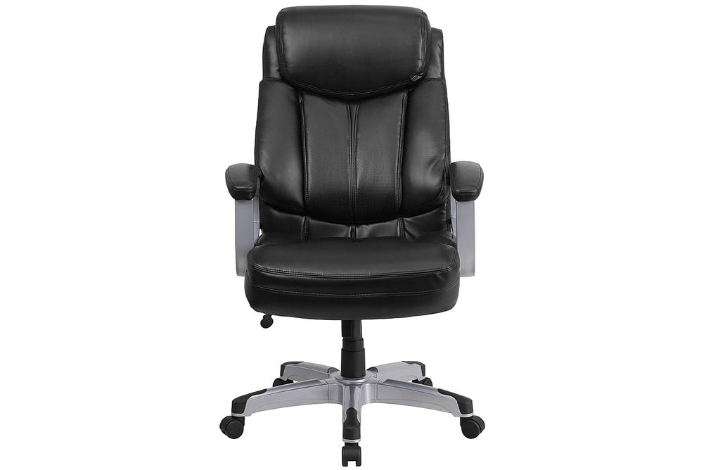 Flash Furniture - Hercules Big & Tall 500 lb. Rated Executive Ergonomic Office Chair - Black Leathe