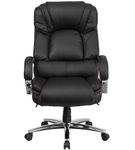 Flash Furniture - Hercules Big & Tall 500 lb. Rated LeatherSoft Ergonomic Office Chair w/ Chrome Ba