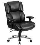 Flash Furniture - Hercules Contemporary Leather/Faux Leather 24/7 Big & Tall Swivel Office Chair -